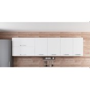 Resim Minar 280 Cm Mutfak Dolabı Beyaz 280-B1-Üst Modül Beyaz 