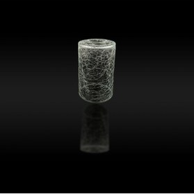 Resim KUĞULU Avize Camı. Silindir, Şeffaf, Çatlatılmış Desenli ,(E.27)çap:10.00cm-h:15.00cm.normal Ampule Göre. 