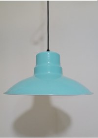 Resim Riolight Retro Turkuaz Içi Turkuaz Tekli Metal Sarkıt Çap: 30Cm (538287973) 