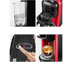 Resim AC-514K Multi Kapsül Espresso Kahve Makinesi Çok Özellikli Kapsül Uyumlu Italyan Cappuccino Makinesi 