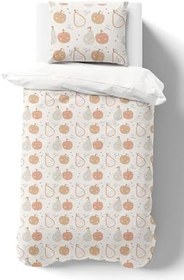 Resim Organik Tek Kişilik Nevresim Takımı (160x220) - Minik Tatlı Meyveler 160 x 220 