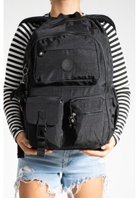 Resim Ultra Hafif Çok Cepli Su Geçirmez Sırt Çantası Unisex Siyah Model: 571-1k - Siyah 
