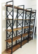Resim Metingüneşmobilya Günes Metal Dekoratif Ahşap Kitaplık 200X230 Cm 