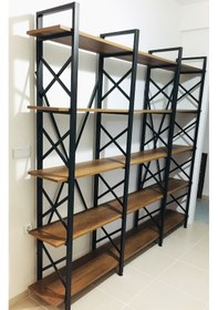 Resim Metingüneşmobilya Günes Metal Dekoratif Ahşap Kitaplık 200X230 Cm 