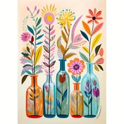 Resim 1 Adet Büyük Boyut 30x40cm/11.8x15.7In Çerçevesiz Kendin Yap 5D Elmas Boyama Güzel Şişe, Tam Rhinestone Boyama, Elmas Sanat Nakış Setleri, El Yapımı Ev Ofis Dekor Hediye 