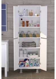 Resim Limasol 4 Kapaklı Çok Amaçlı Dolap Beyaz 