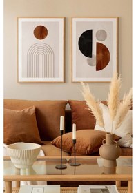 Resim 2 Parça Ahşap Çerçeve Görünümlü Mdf Tablo Seti 20x30 Cm - Model 14 - Ersy2mdfmodel14 