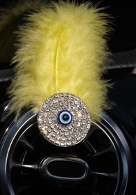 Resim TASARIM ARABAM ATİKE ELİF AKIN Nazar Klima Kokusu Gümüş Taş Tüy Seçenekli 