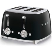 Resim Smeg TSF03 4 Dilim Ekmek Kızartma Makinesi Siyah 