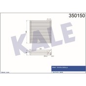 Resim KALE Evaporator Toyota Corolla 1.4-1.6 2.0d-4d 01-08 Brazıng Al/al 255×265×58klr-350150 8850102060 885010 