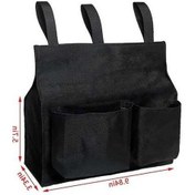 Resim Pazly Hakem Topu Çantası 2 Yan Cepli Dişli Beyzbol İçin Siyah Black 