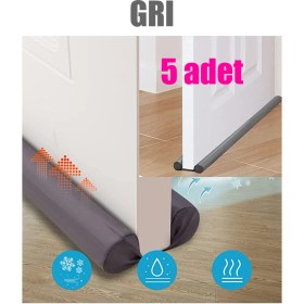 Resim Ankaflex 5 Adet Çift Taraflı Kapı Altı Rüzgar Soğuk ve Haşere Önleyici Isı Yalıtım Süngeri 