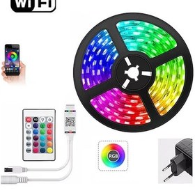Resim Exeo Wifi Rgb 3 Çipli Şerit Led Işık Silikonlu Su Geçirmez 10 Mt 