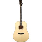 Resim [Outlet] SX SD204GTBK Dreadnought Akustik Gitar (Parlak Natural)(ol 24-24116) 