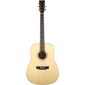 Resim [Outlet] SX SD204GTBK Dreadnought Akustik Gitar (Parlak Natural)(ol 24-24116) 