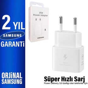 Resim Samsung 25W Süper Hızlı Type-C Şarj Aleti Samsung EP-T2510N (Samsung Türkiye Garantili) 