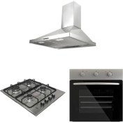 Resim Renno 3lü Ankastre Set (RN01F2M Fırın + RN02O18 Ocak + RN03D1 Davlumbaz) 