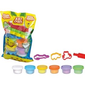 Resim 6'lı Polybag Oyun Hamur Seti 168 Gr. - Oyun Hamuru Seti - Hamur Setleri - Hamur Kalıpları Renkli 