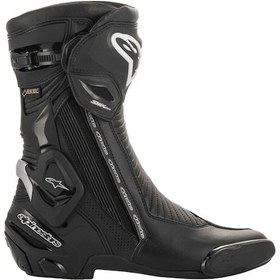 Resim Alpinestars Smx Plus V2 Gtx Korumalı Motosiklet Botu Siyah Gümüş 
