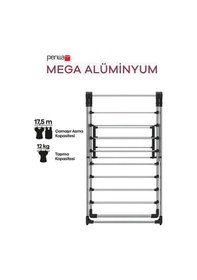 Resim Perilla Mega Alüminyum Katlanır Çamaşır Kurutmalık 17,5 Metre Gri 