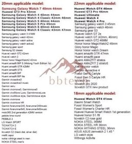 Resim bbtech Bütün Android Akıllı Saatler ile Uyumlu 18mm Standart Silikon Klasik Kordon Kayış;Pudra 
