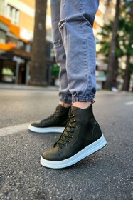 Resim shoecide Sho055 Bağcıklı Yüksek Taban Cbt Between Erkek Spor Bot Hakı 
