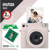 Resim Instax SQ1 Buz Mavi Fotoğraf Makinesi Ve 10'lu Kare Film Fujifilm