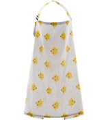 Resim Konesam Yumuşak Pamuklu Emzirme Örtüsü - Çok Amaçlı Bebek Battaniyesi Ve Puset Kılıfı Sarı 