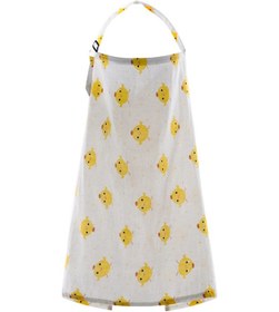 Resim Konesam Yumuşak Pamuklu Emzirme Örtüsü - Çok Amaçlı Bebek Battaniyesi Ve Puset Kılıfı Sarı 