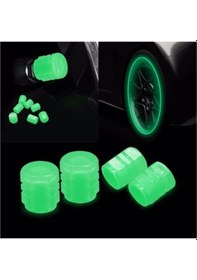 Resim Citroen C3 Picasso Uyumlu Fosforlu Sibop Kapağı Seti 4 Adet Sibop Kapağı Seti Yeşil 