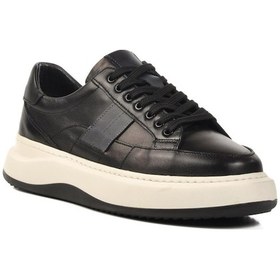 Resim Siyah Hakiki Deri Erkek Günlük Ayakkabı E-580 M Siyah 