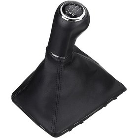 Resim Suofeng Opel Astra Corsa Zafira B 05-10 İçin 6 Vitesli Deri Vites Döndürücü, Ergonomik Tasarım, Kolay Kurulum, Siyah Siyah 