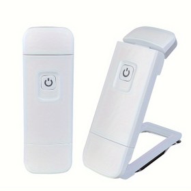 Resim 1PC USB Şarj Edilebilir Kitap Işığı - Taşınabilir Klipe-On LED Okuma Işığı, 300mAh Lityum Pili, Katı Renk Plastik Malzeme, Push Button Kontrol, Çeşitli Oda Tipleri için Aşağı Işık, Duvar Montaj Tasarımı, Çoklu Bileşenler, Özel Göz Bakım Özellikleri 