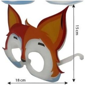 Resim Parti Gözlüğü Pvc Kaplı Tilki Görünümlü Parti Gözlüğü Hayvan Gözlüğü Diğer 