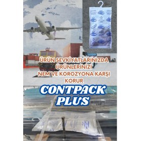 Resim Contpack Plus Askılı Konteyner Depolara Özel Nem Alıcı Rutubet Engelleyici Korozyon Önleyici 1 Adet 380 gr 
