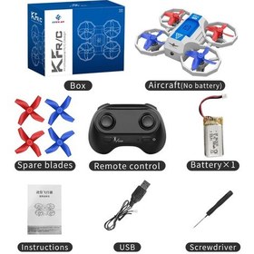 Resim Mini Drone 3d Çevirme Flaş Aydınlatma Akıllı Hover 2.4g 4ch Uzaktan Kumanda Blue 1 Battery 1704v 