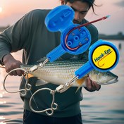 Resim 2 Adet Mavi & Sarı Paslanmaz Çelik Balıkçı Kancası Düğüm Bağlama Aleti - Dayanıklı, Çok Fonksiyonlu Açık Hava Balıkçılık Aleti, Kolay Kanca Bağlama Özelliği ile Balıkçılar İçin | Hızlı Bağlama Balıkçı Kancası Düğüm Aleti - Dayanıklı ABS & Paslanmaz Çelik, Temel Balıkçılık Aksesuarı 