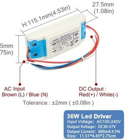 Resim Chanzon Led Sabit Akım Adaptörü 6w-50w 300ma-1500ma Güç Kaynağı, Lamba Trafo 1w Chınakırmızı Kırmızı 