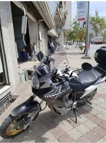 Resim Zeus Motor 2008-2011 Honda Xl 700 Transalp Uyumlu Uzun Ön Cam Açık Füme 