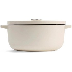 Resim Kitchenaid Cc006059 Döküm Demir Tencere 26 Cm Almond Krem 