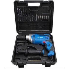 Resim Hyundai HP810SET 810 W Darbeli Matkap Pls. Çanta + 16 Parça Uç Set 