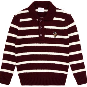 Resim U.s. Polo Assn. Erkek Çocuk Bordo Kazak /triko 50315627-VR014 