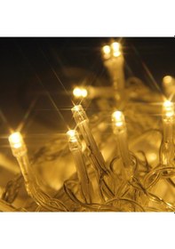 Resim 10 Metre 100 Ledli 8 Fonksiyonlu Dekoratif Lambader Sarı Lamba 5399 Diğer 