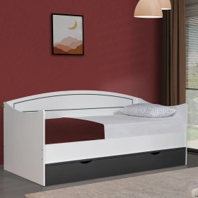Resim Setay Soft Çekmeceli Karyola + 1 Adet Comfort Yatak - Beyaz - Antrasit 