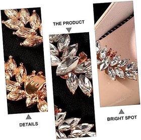 Resim SOIMISS 1 Çift ayakkabı aksesuarları ayakkabı tokası tokası balo dekoru ayakkabı tokaları gelin ayakkabıları gelin ayakkabısı dekorları ayakkabı süsü Avrupa ve Amerika kristal terlik Metal 