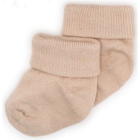 Resim Novibaby 2'li Bambu Bebek Çorap I Beige I 0 6 Ay I Bej Yenidoğan Bebek Çorabı Çok Renkli 