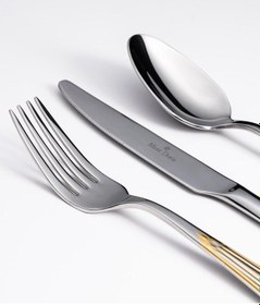 Resim Maxx Doria Prague G Decorated 6 Kişilik 42 Parça Çatal Kaşık Bıçak Takımı Pa1059 Gold 