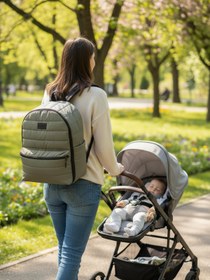 Resim Babymol Selimiye Anne Bebek Bakım Çantası - Yeşil - Yeşil / Standart 