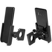 Resim Ximistore9 Dayanıklı Alüminyum Bisiklet Ve Motosiklet Telefon Tutucu - Ayarlanabilir, Kaymaz Siyah 