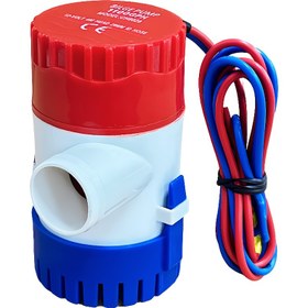 Resim 1 adet 12V Dalgıç Doğrudan Akışlı Su Pompası 1100gPH Tekneler için - Dayanıklı ABS, Kablo ve Bağlantı Parçaları ile Kırmızı ve Beyaz Gövde, Deniz Yat Kullanımı için İdeal, Tekne Aksesuarı | Dalgıç Pompa | Fonksiyonel Pompa, Pilsiz 
